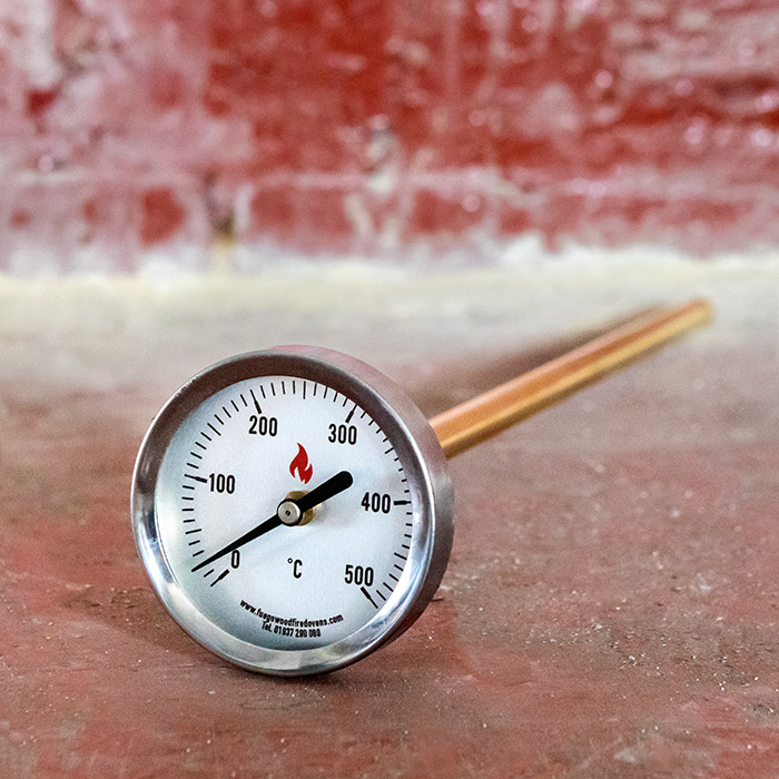 Pizza Oven or BBQ Temperature Gauge/Thermometer by Flaming Coals