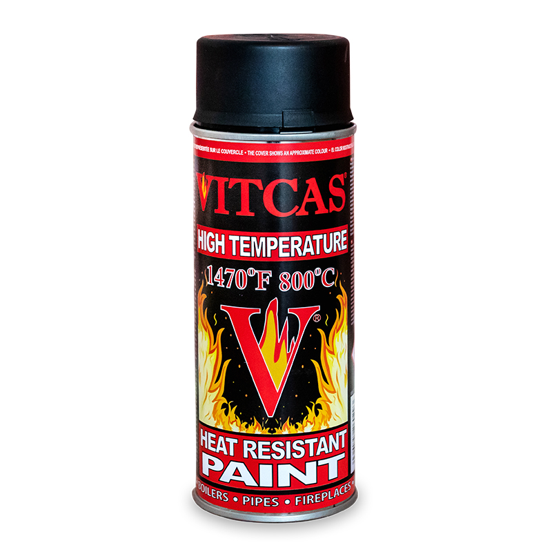 Vitcas Black Heat Resistant Paint 400ml